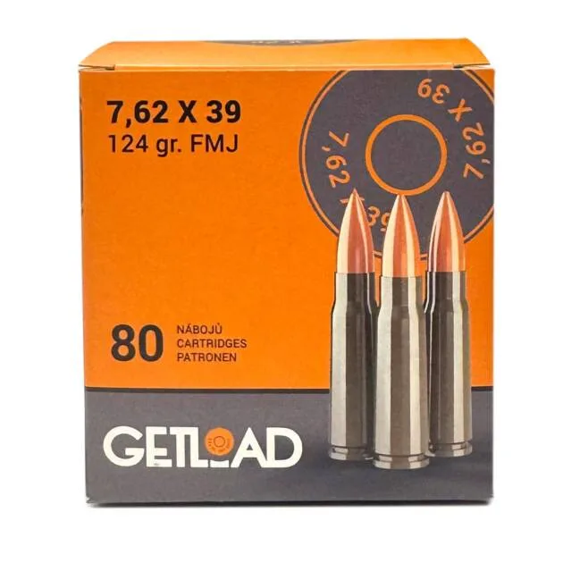 7,62 x 39 124 gr. FMJ BT